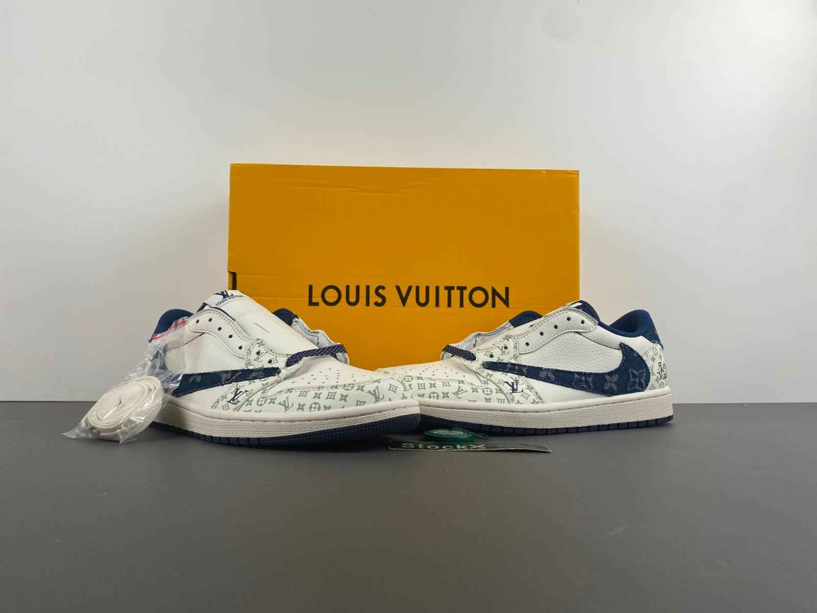 Custom Travis Scott x LV x Air Jordan 1 Low OG SJ2968-004