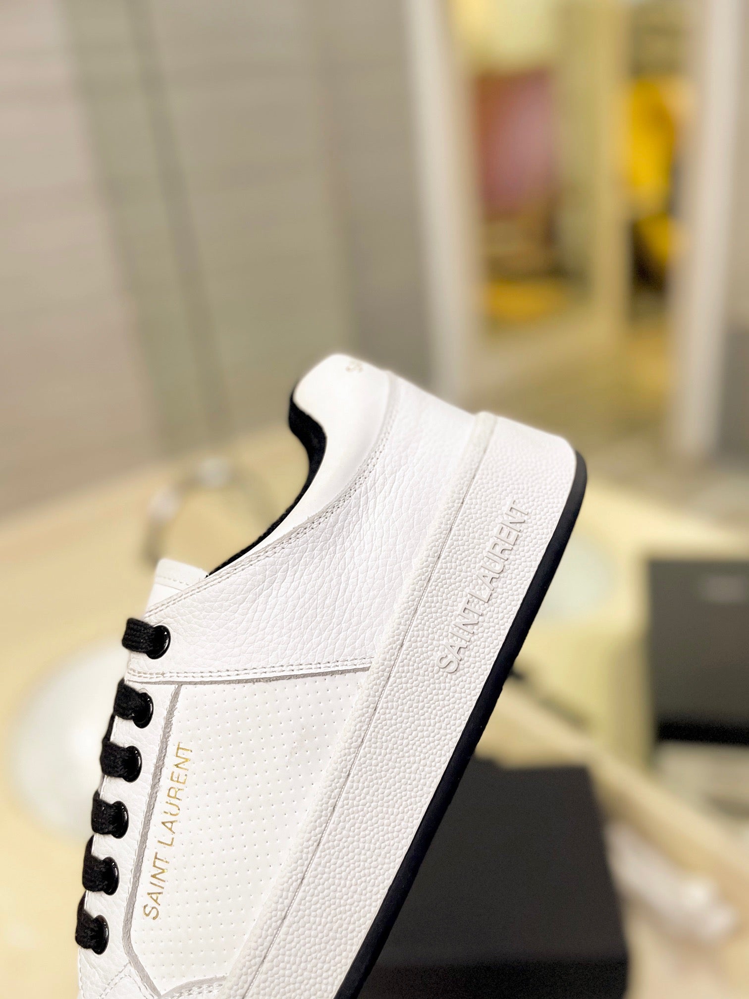 VSL Black and White Leather Sneakers-165