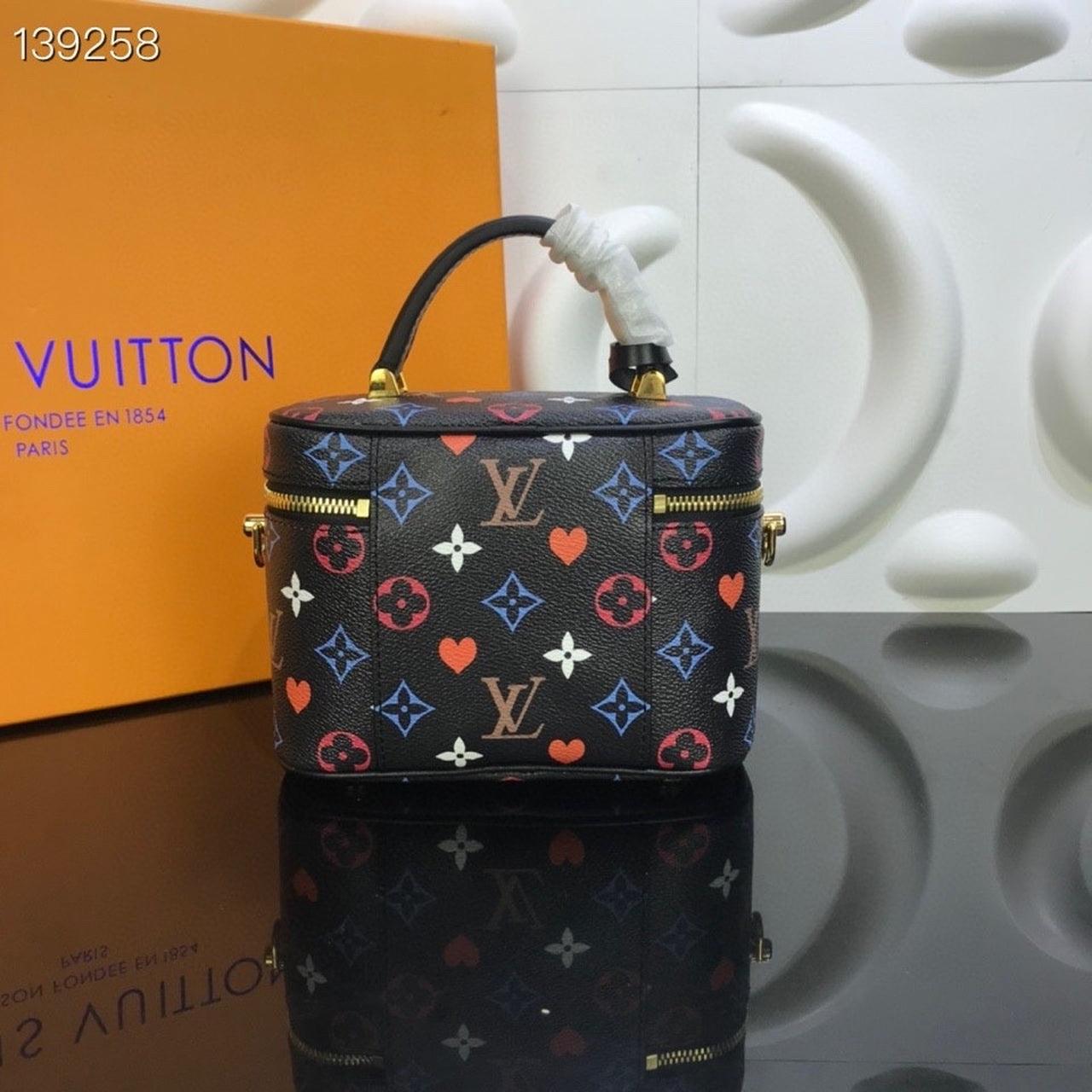 LV Vanity PM Game On Monogram Canvas By Nicolas Ghesquiere Black For Women,  Shoulder And Crossbody Bags 7.5in/19cm LV M57482