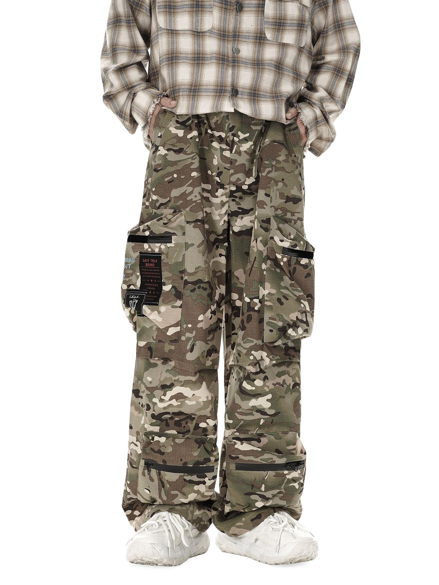 1984 High Street Camouflage Multi-Pocket Woven Pants