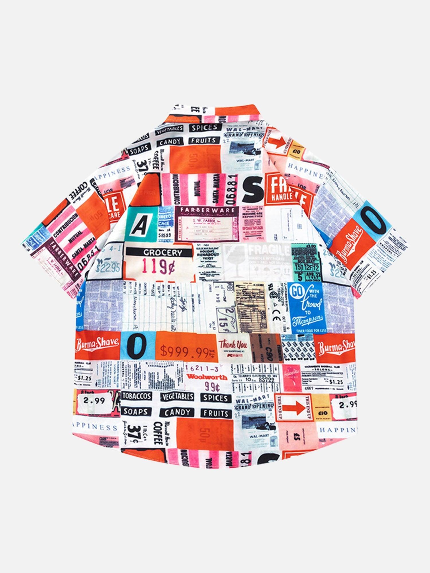 1984 Street Full Printed Short-sleeved Shirts SP240313SSLV