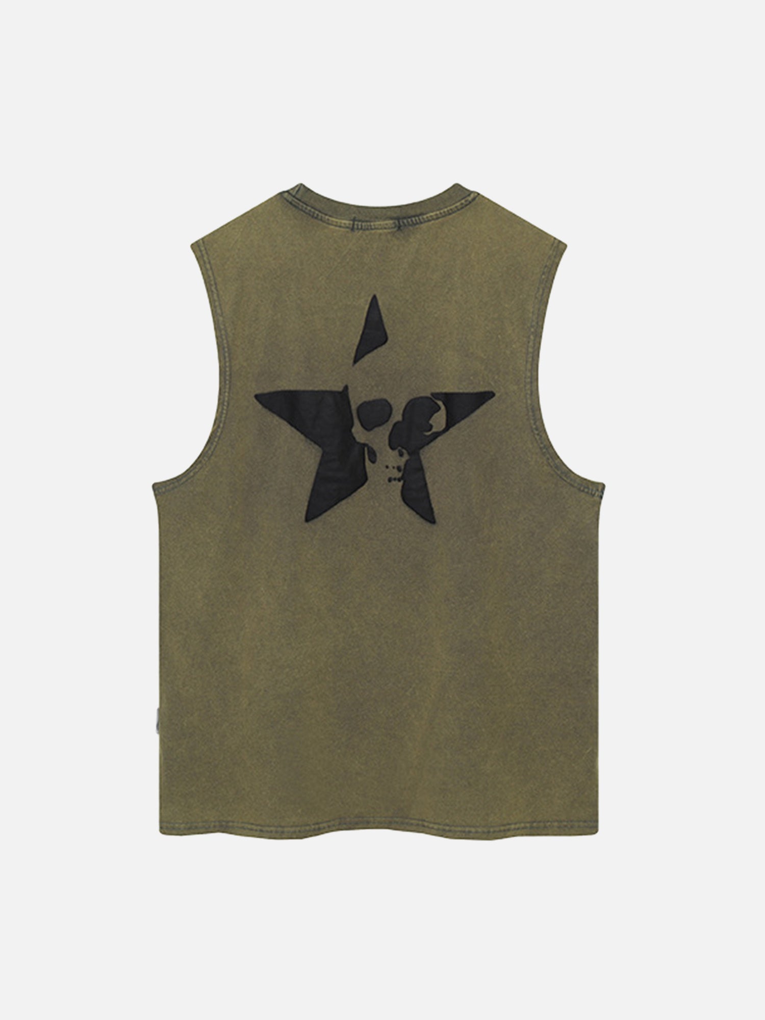 1984 Retro Hip-hop Foam Printed Star Vest SP240312T9SV