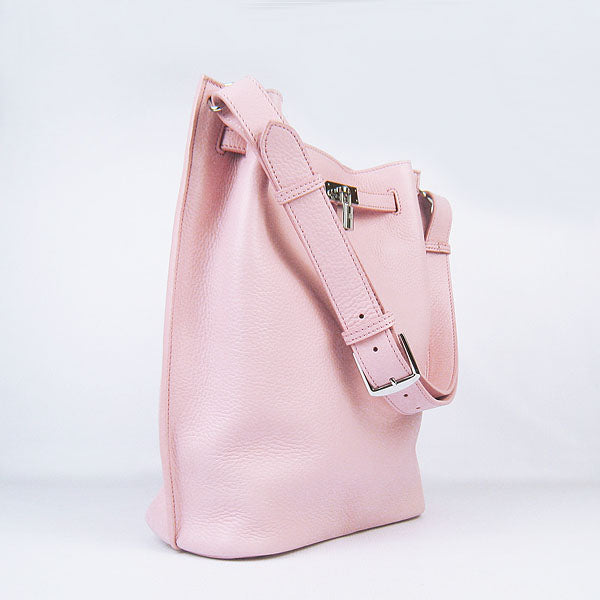 Nappa Leather Shoulder Bag H2804 pink Silver Kilta bags