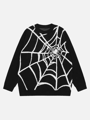 1984 Spider Web Crewneck Sweater SP231110LCCG