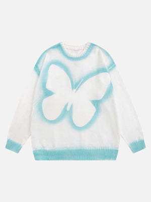 1984 Butterfly Airbrush Graffiti Sweater SP2308041MVV