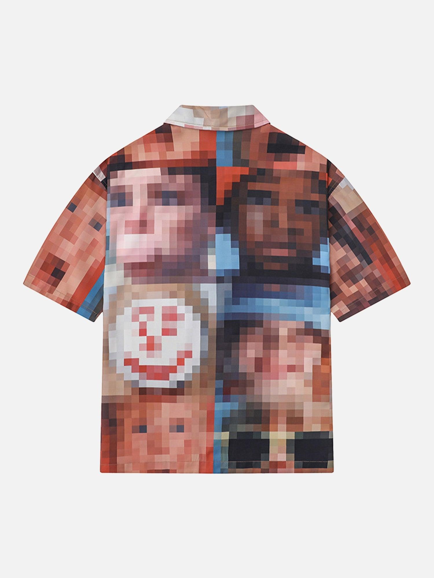 1984 Rap Characters Printed Mosaic Shirts SP24031378Y8