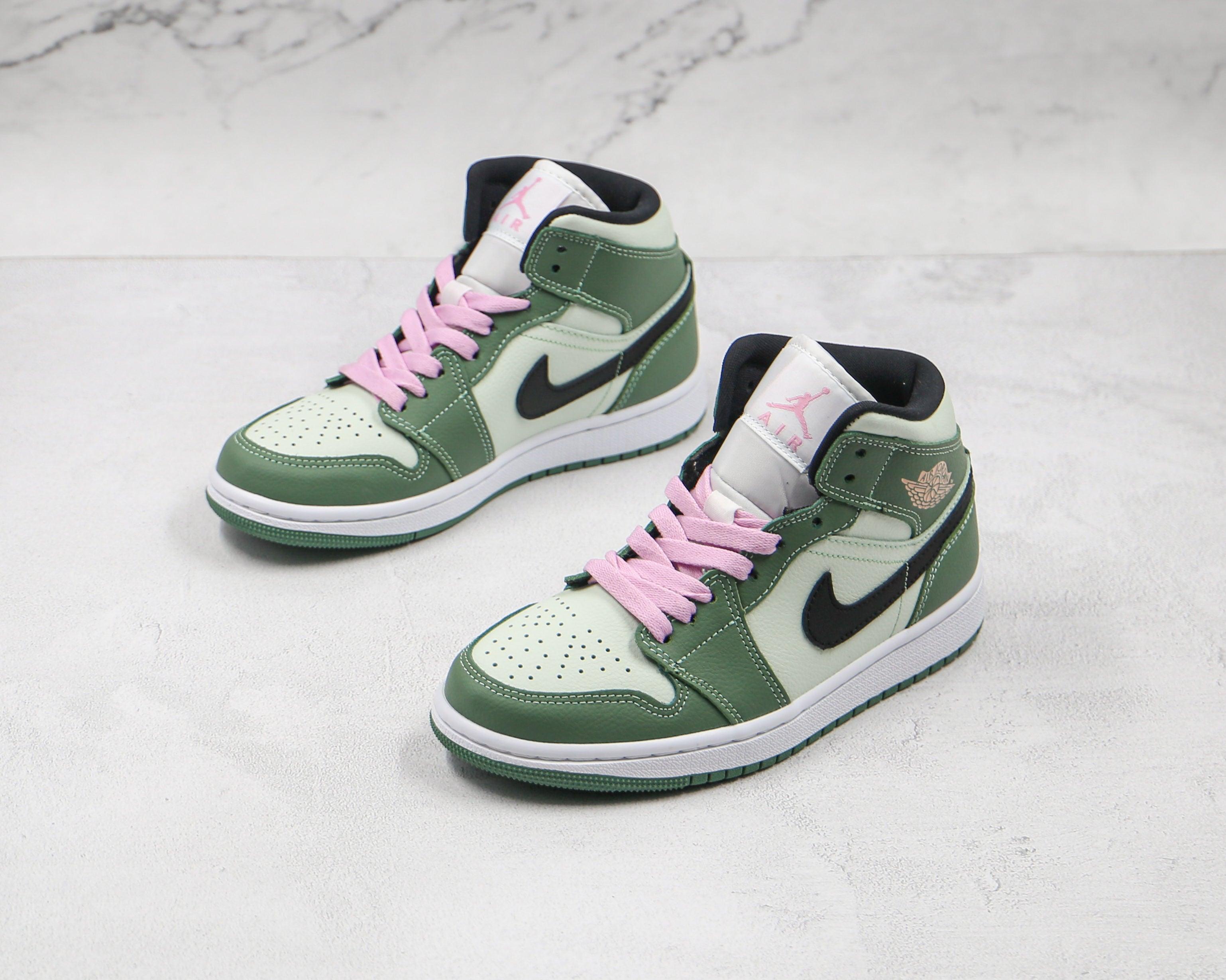 Custom Air Jordan 1 Dutch Green High Q - sneakerhypesusa