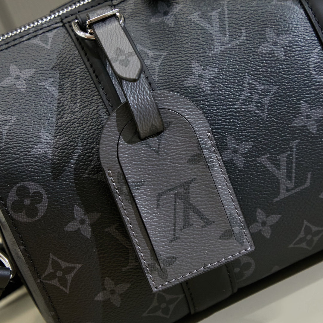 New Fashion Bags LV Monogram Eclipse City Keepall 25 sneakeronline