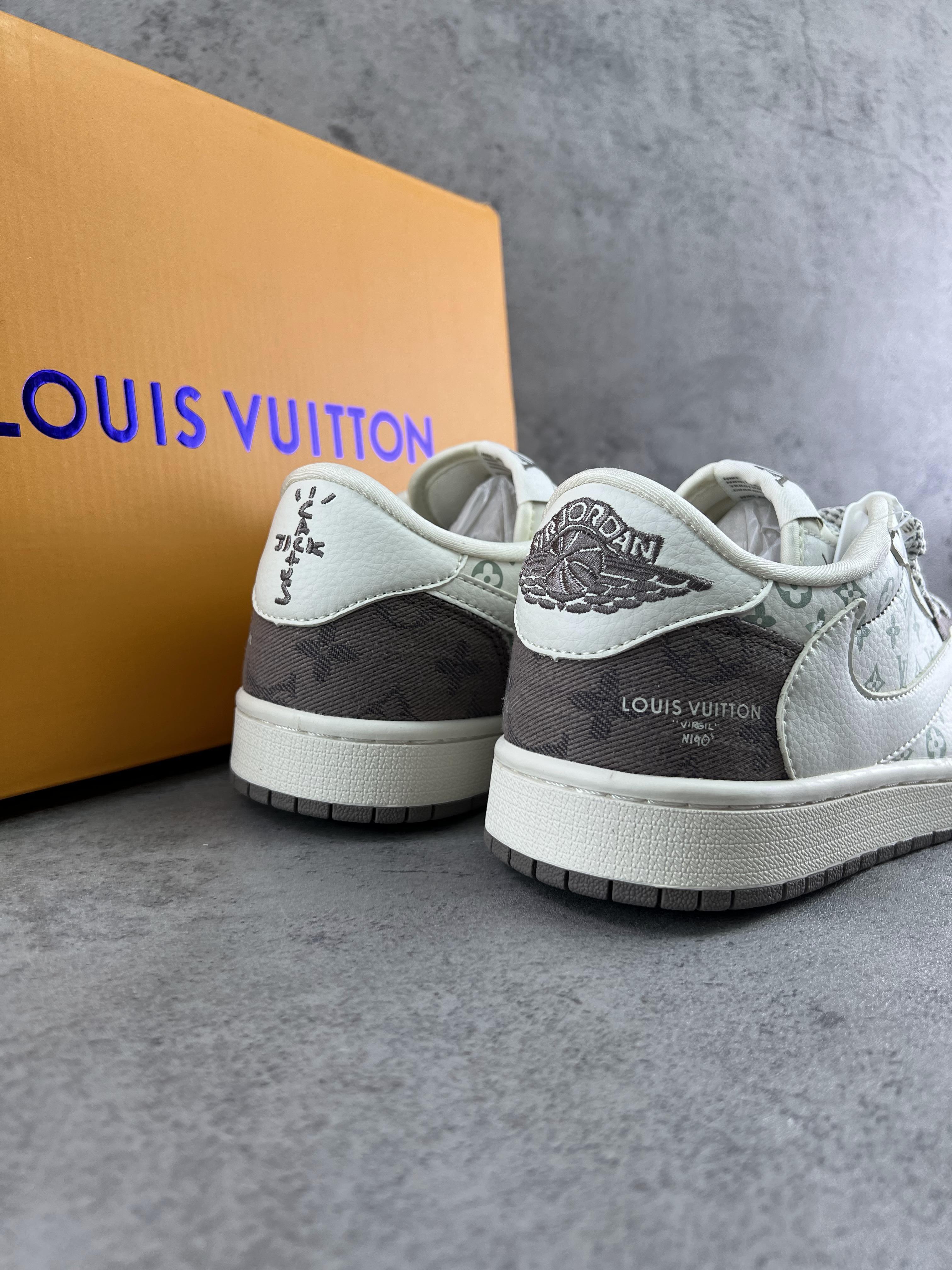 Custom Travis Scott x LV x Air Jordan 1 Low SJ2068 105 sneakerland