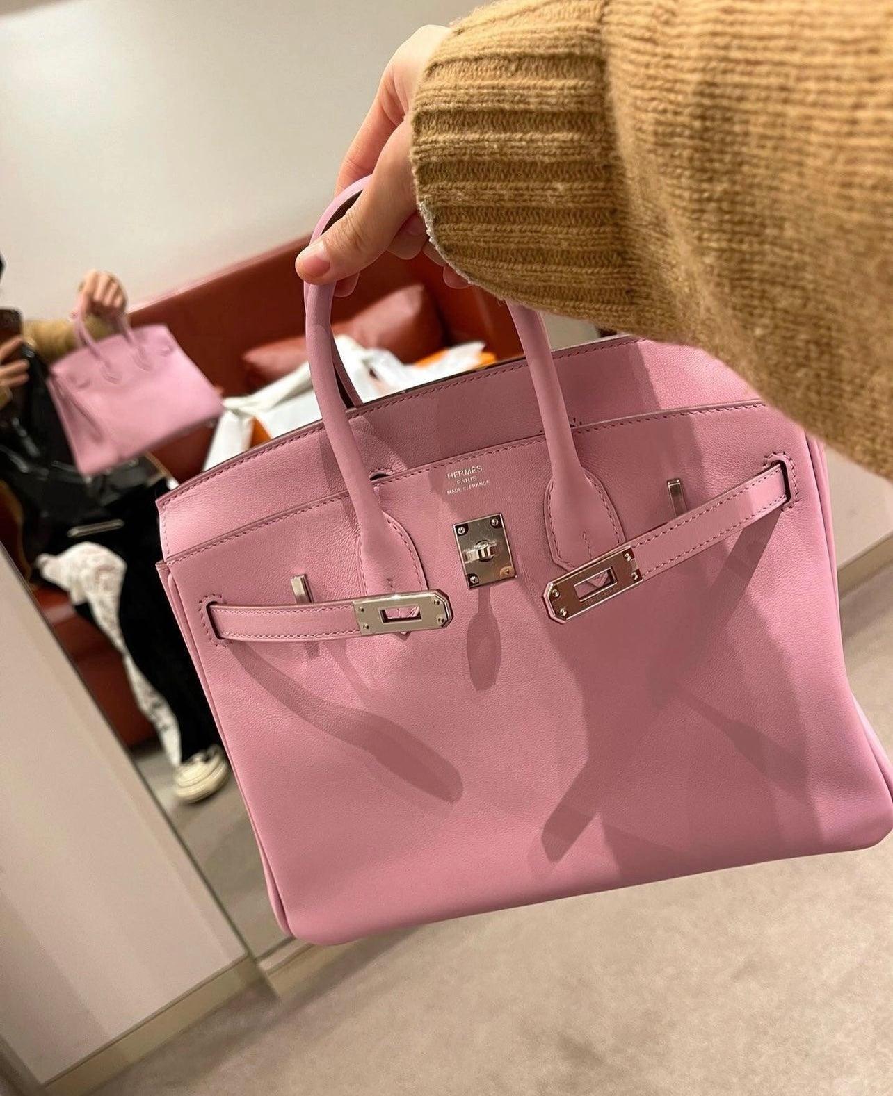 Hermes 30cm Birkin Bag Epsom Leather with Strap Pink Gold - sneakerhillcom