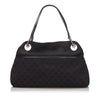 GG Black Canvas Fabric GG Eclipse Tote Bag Italy