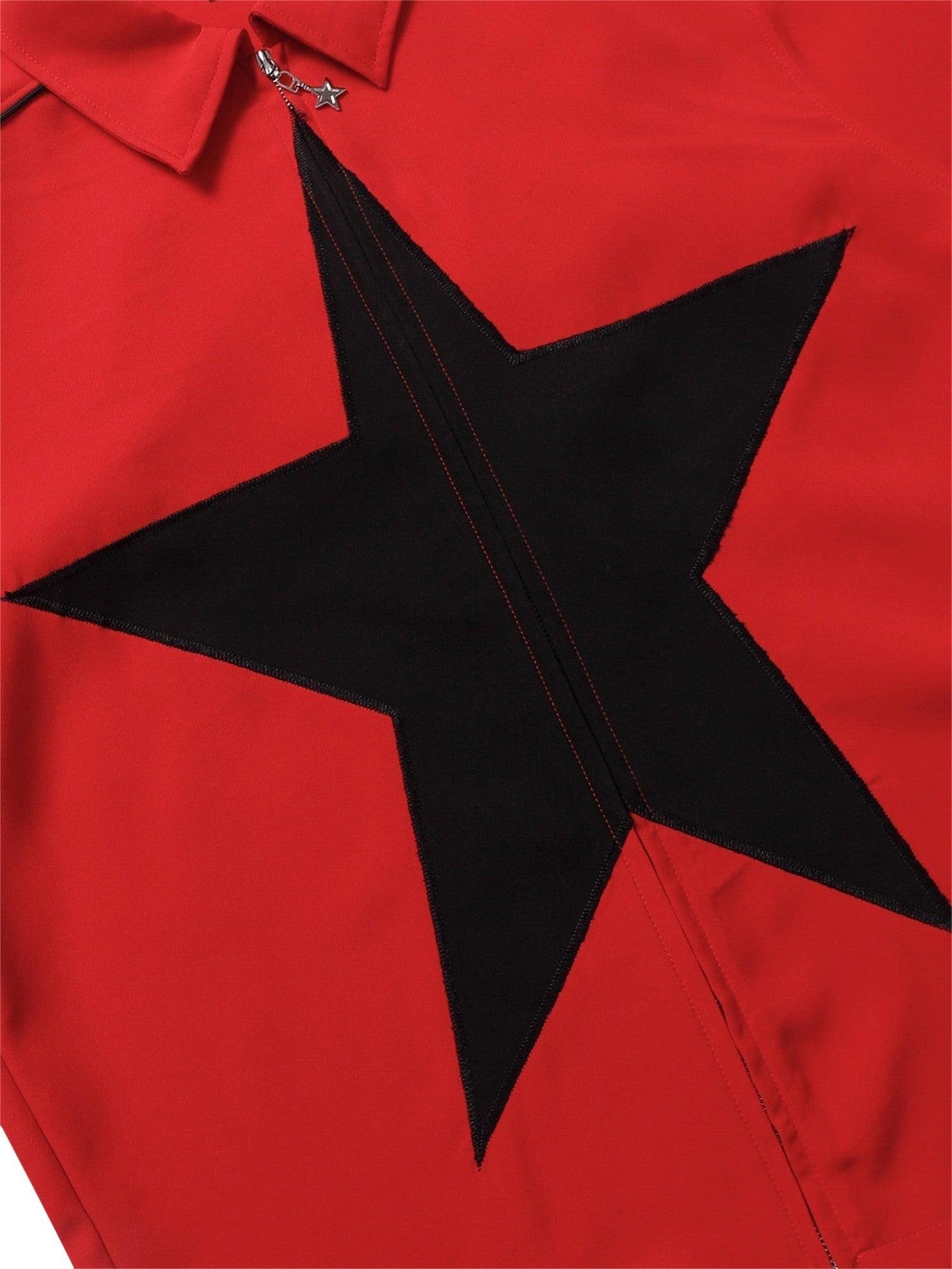 1984 Star Zipper Design Shirt -1575