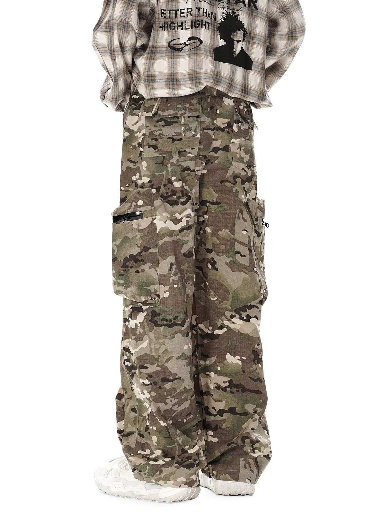 1984 High Street Camouflage Multi-Pocket Woven Pants