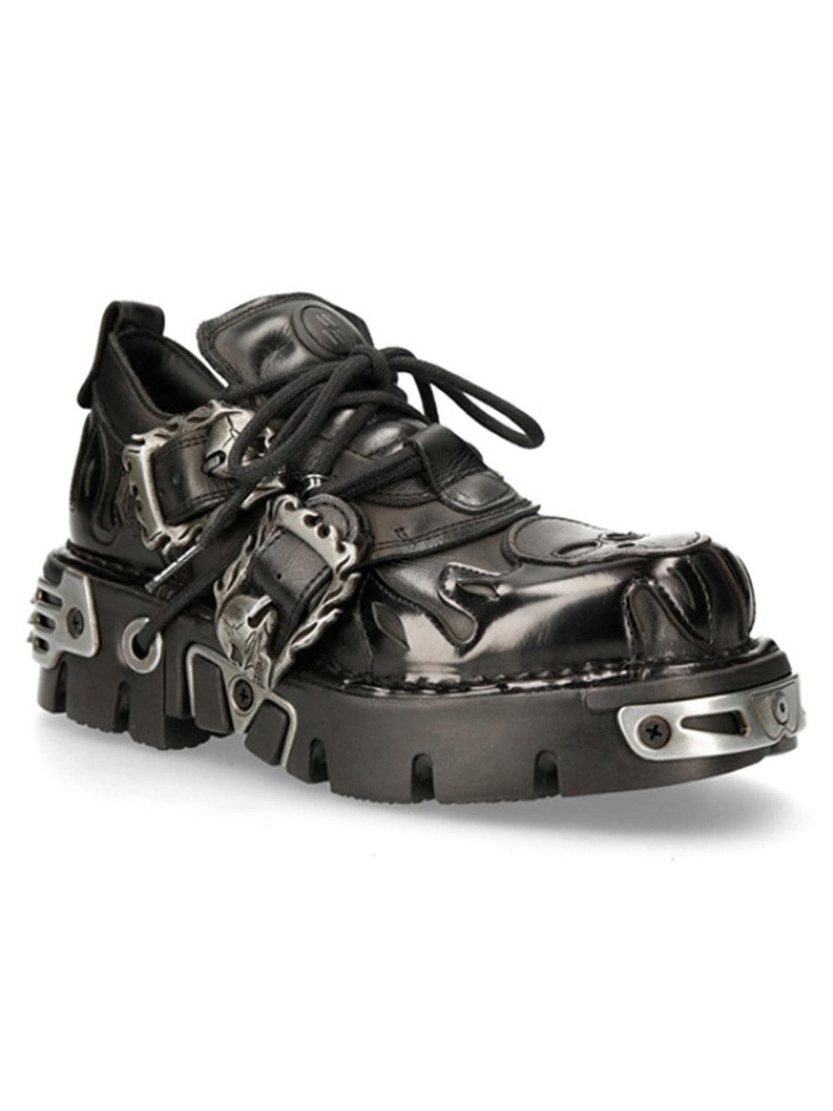 1984 Punk Style Metal Ankle Platform Boots