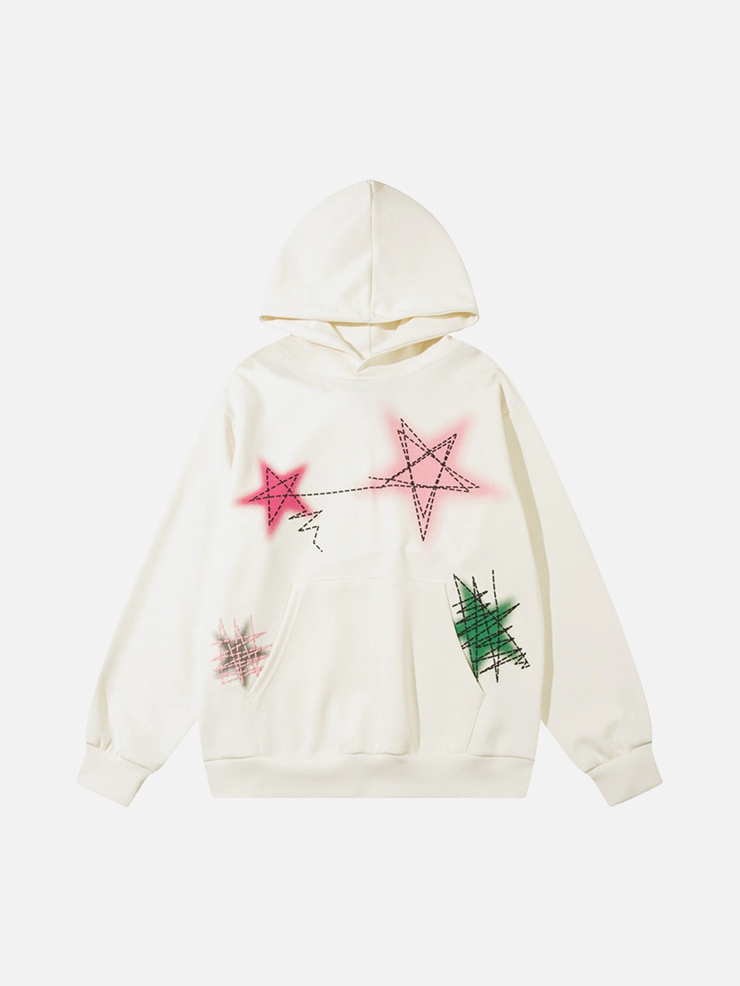 1984 Graffiti Five-pointed Star Hoodie SP231124YPJ8