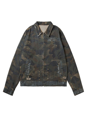 1984 Mud-dyed Distressed Camouflage Jacket