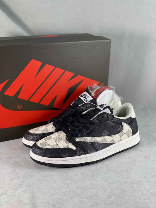 Custom Travis Scott x Fragment x Air Jordan 1 Low TS x LV DM7866-512