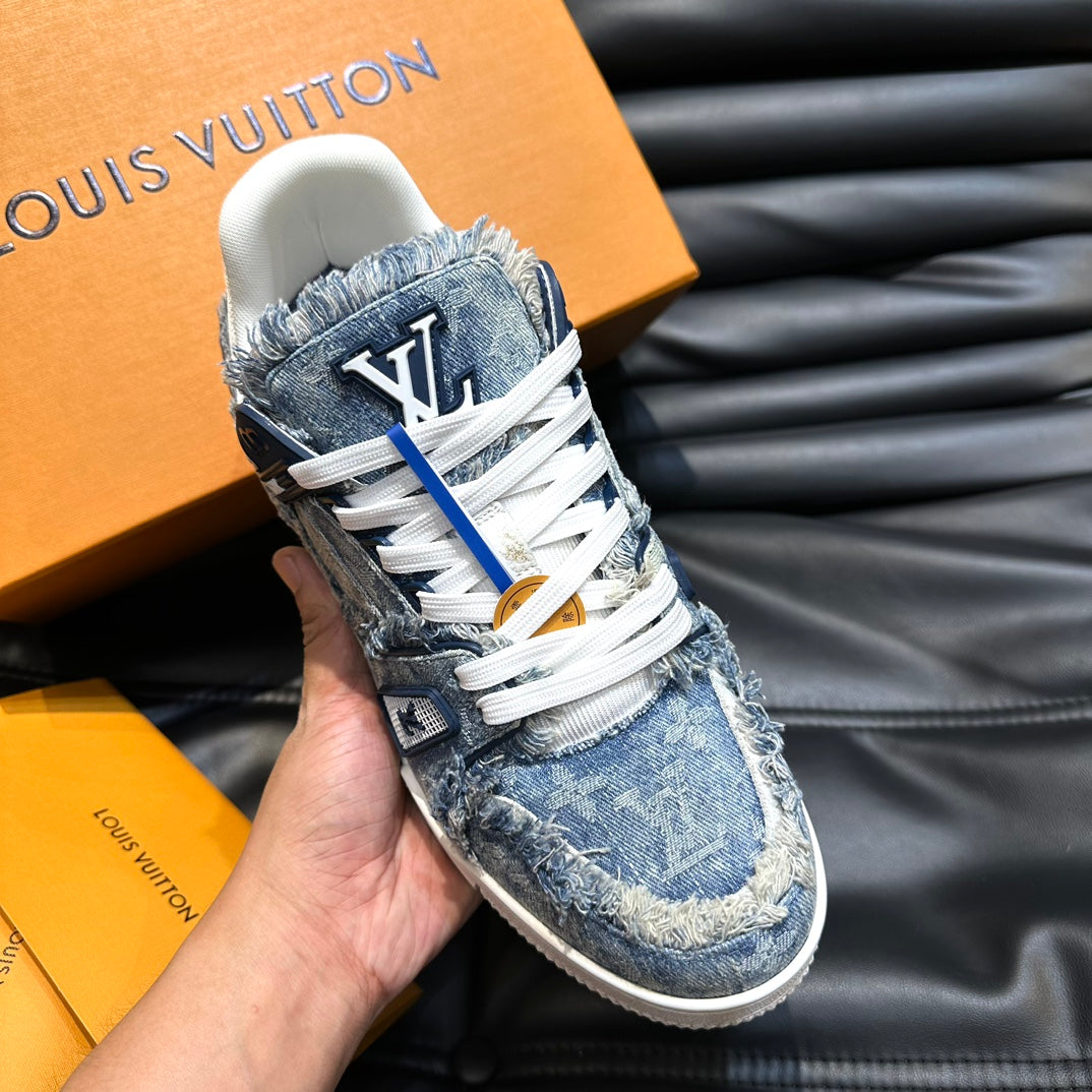 LUV Trainer Blue Denim Sneakers -070