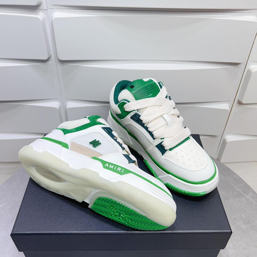 AMR MA-1 White and Green Sneakers-128