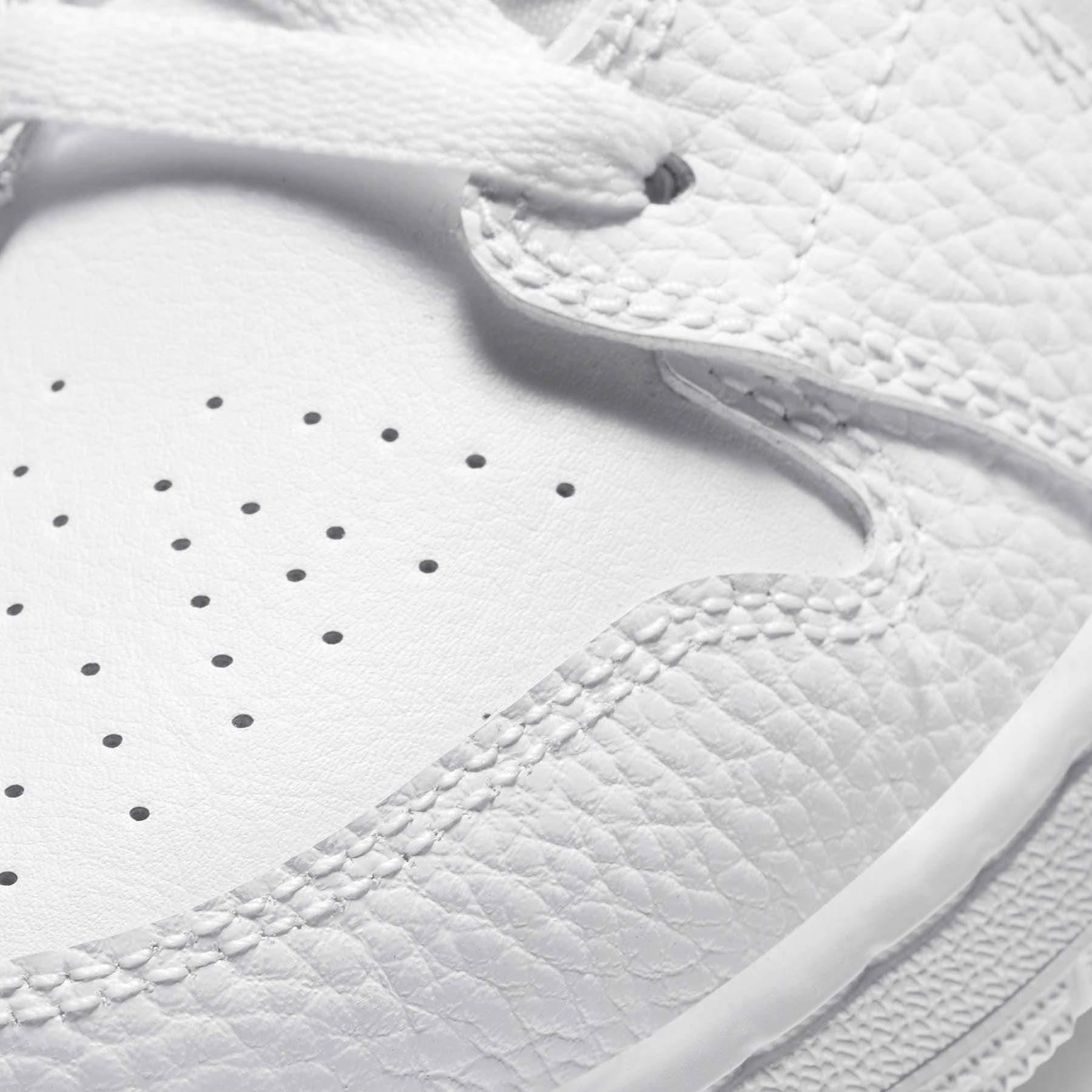 Air Jordan 1 Mid GS 'Triple White' - sneakerhypesusa