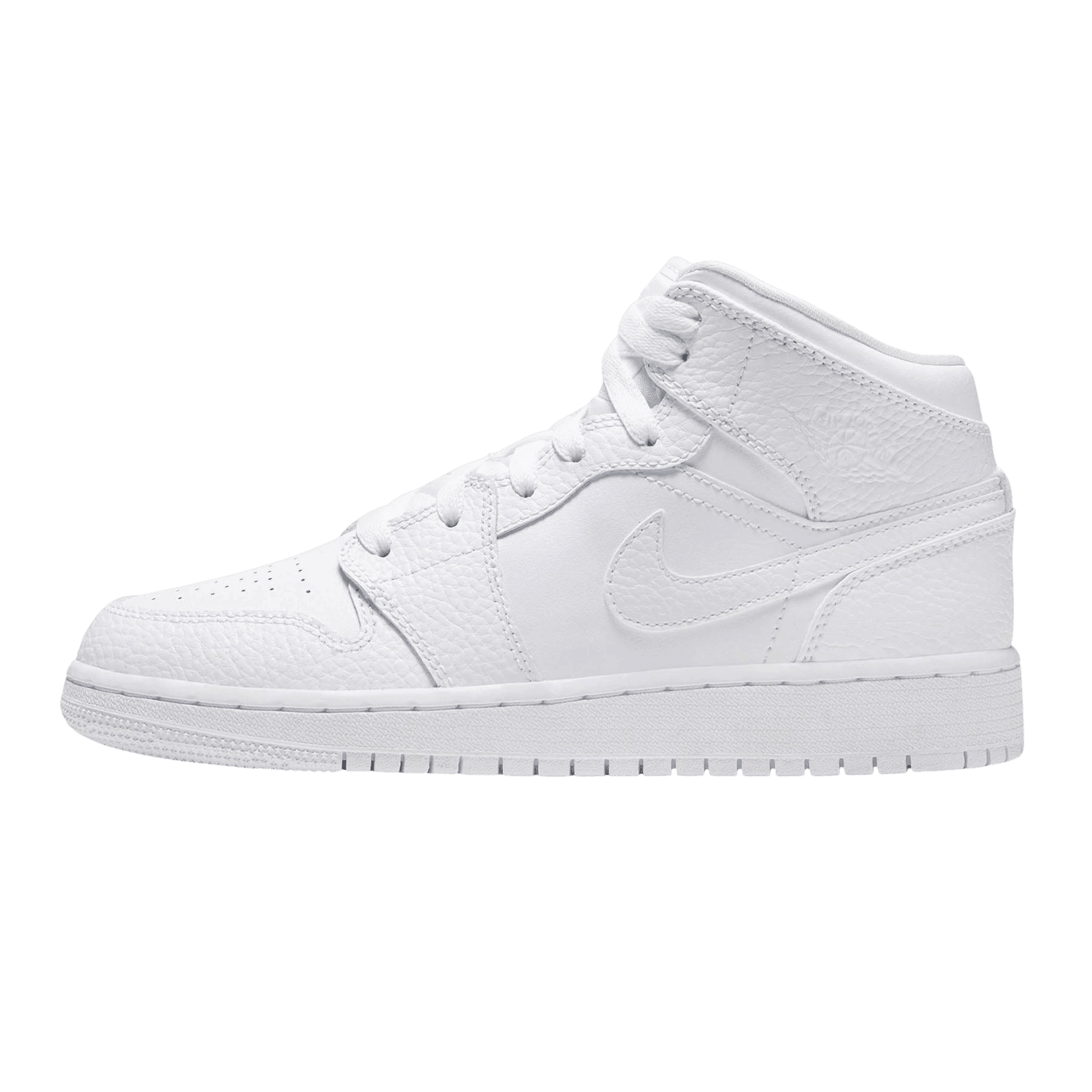 Air Jordan 1 Mid GS 'Triple White' - sneakerhypesusa