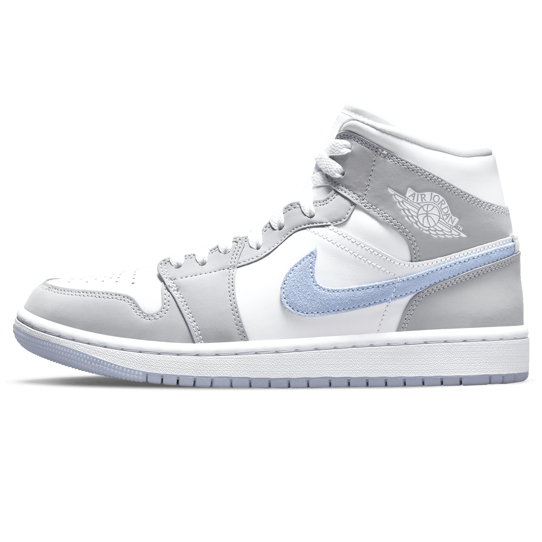 Air Jordan 1 Mid Wmns 'White Wolf Grey' - sneakerhypesusa