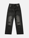 American High Street Design Washed Distressed Jeans SP240325ISOW