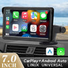 7inch CarPlay Android Auto Car Radio Multimedia Video Player Portable Touch Screen With USB AUX For Rear View Camera