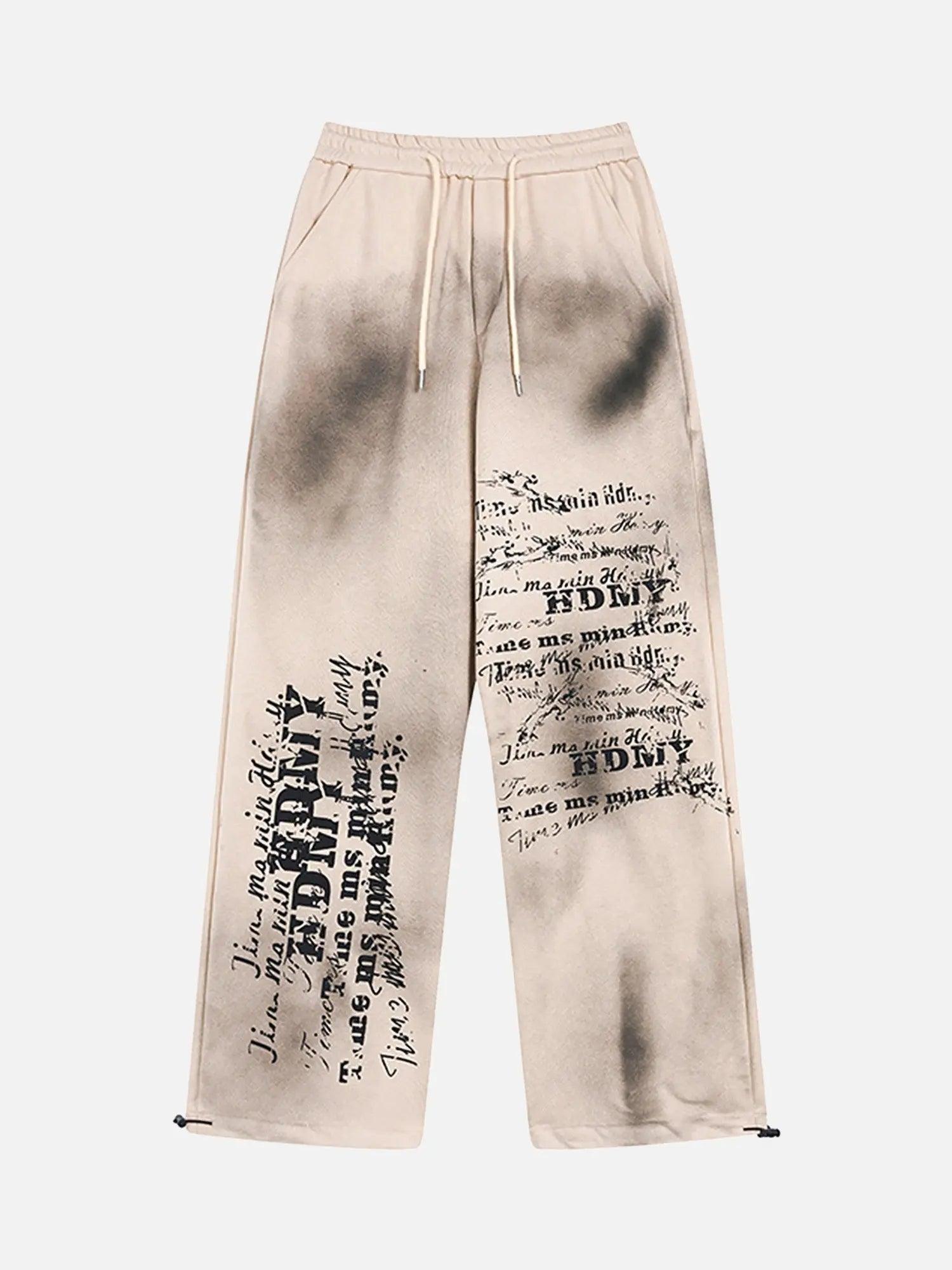 Beautiful And Trendy Personalized Color Spray Printed Casual Sweatpants SP240327A8HD