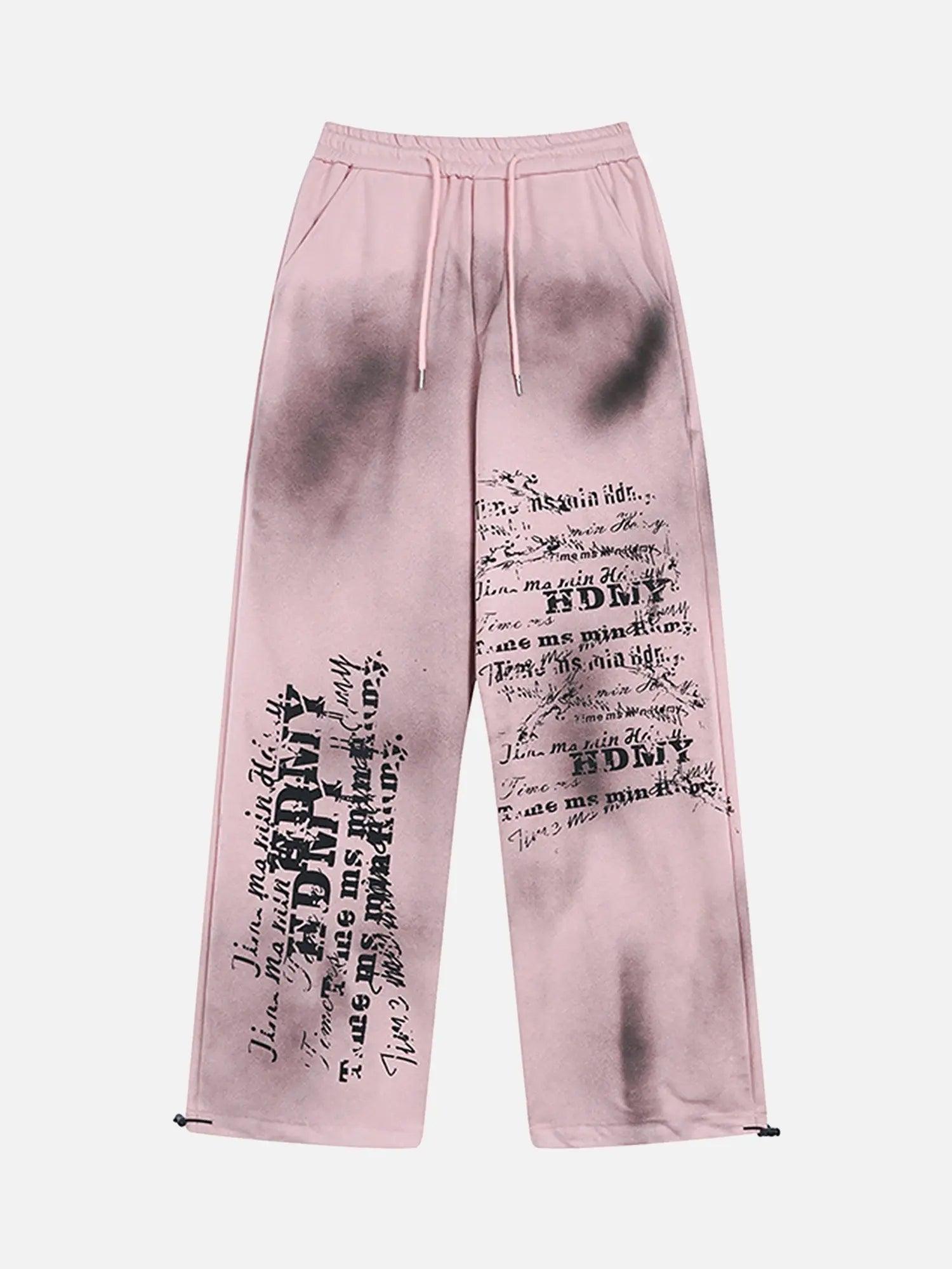 Beautiful And Trendy Personalized Color Spray Printed Casual Sweatpants SP240327A8HD