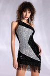 Aglaia One Shoulder Sequin Dress