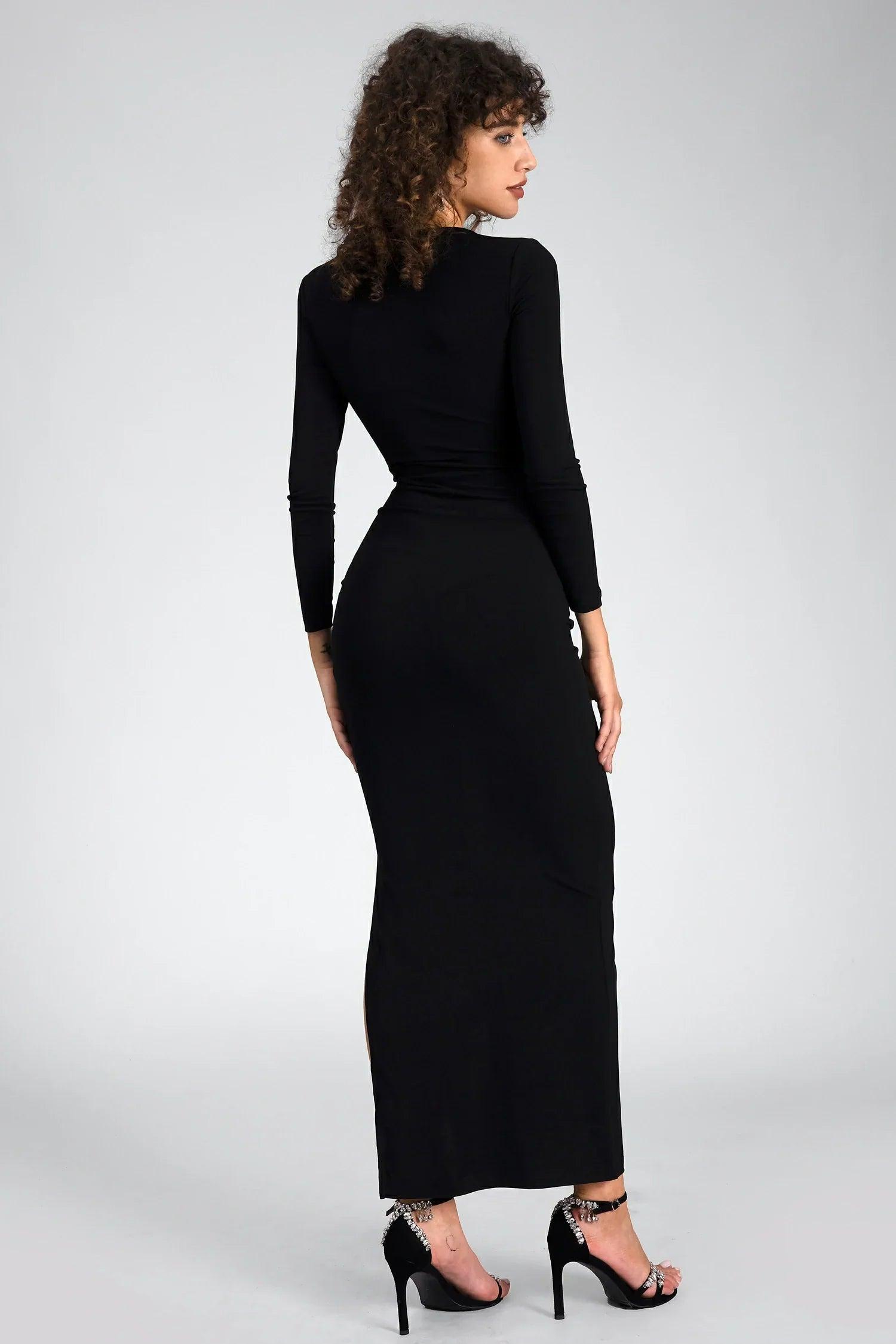 Nomiki Long Sleeve Cutout Maxi Dress