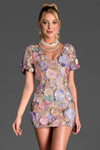 Maragea V-Neck Embroidered Floral Dress