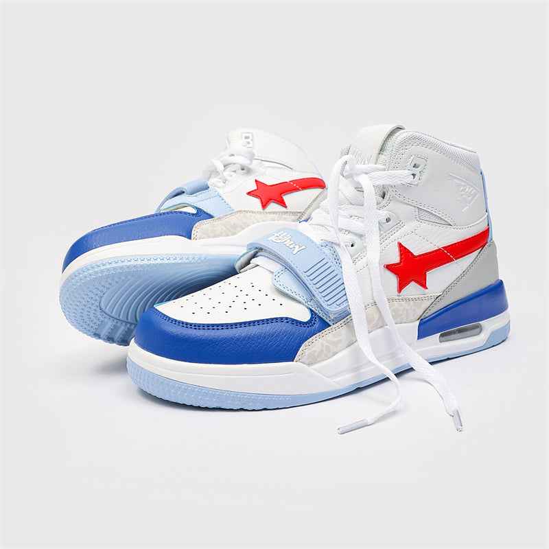 Classic Shoes - White Stars Sneakers