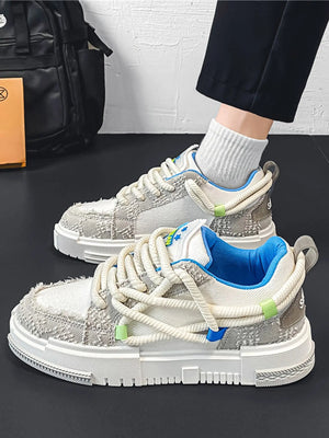 Creative Knot Thick Bottom Bread Hip Hop Sneakers SP2404115BNE