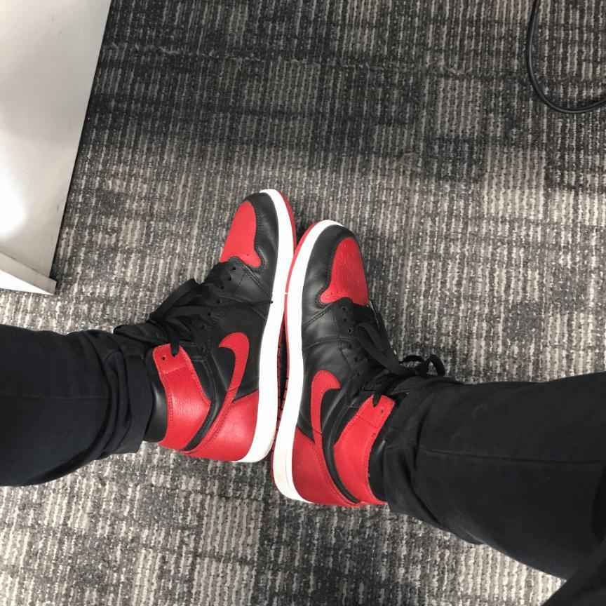 Custom Air Jordan 1 Bred Banned Sneakers