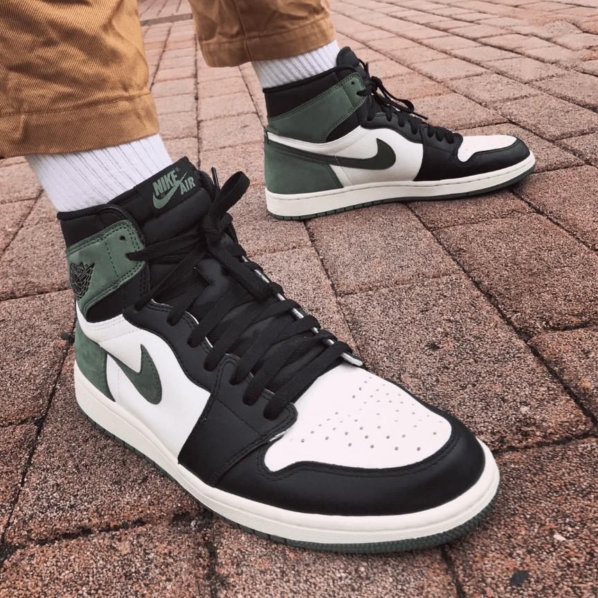 Custom Air Jordan 1 Clay Green Sneakers - sneakerhypesusa