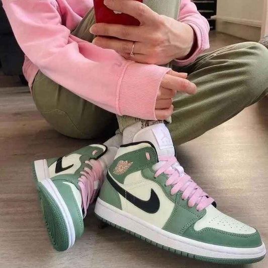 Custom Air Jordan 1 Dutch Green High Q