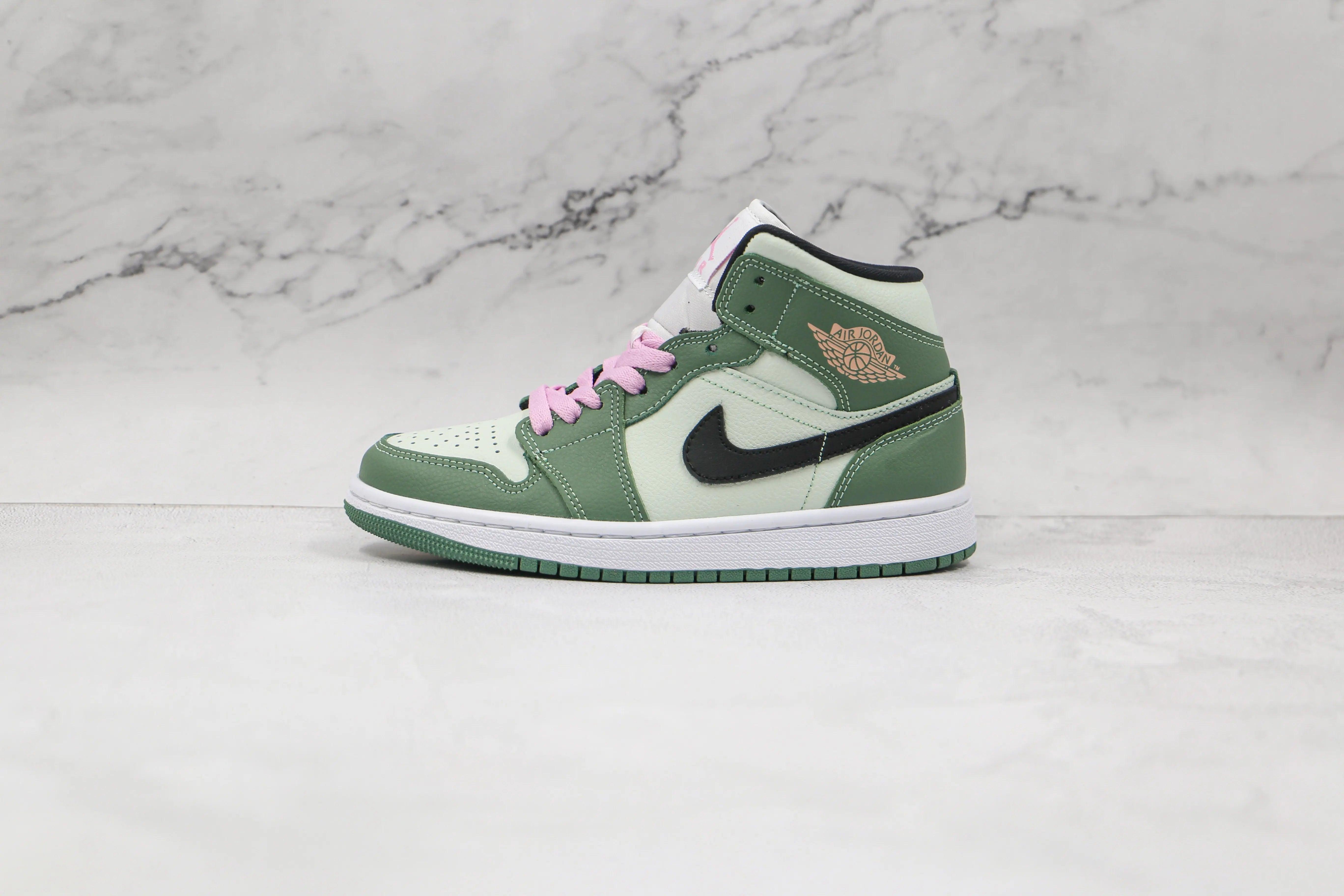 Custom Air Jordan 1 Dutch Green High Q - sneakerhypesusa