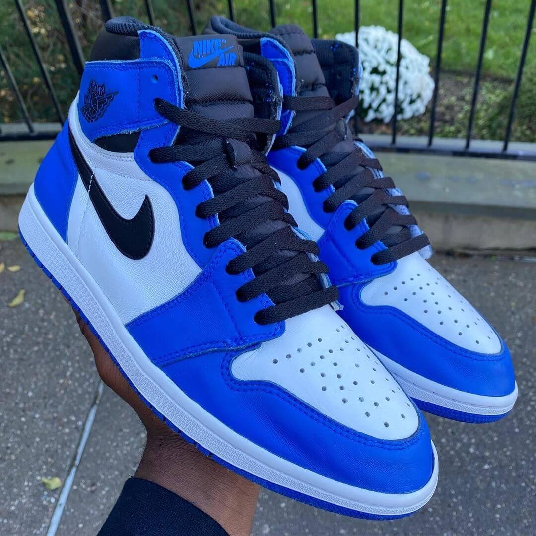 Custom Air Jordan 1 Game Royal Sneakers - sneakerhypesusa