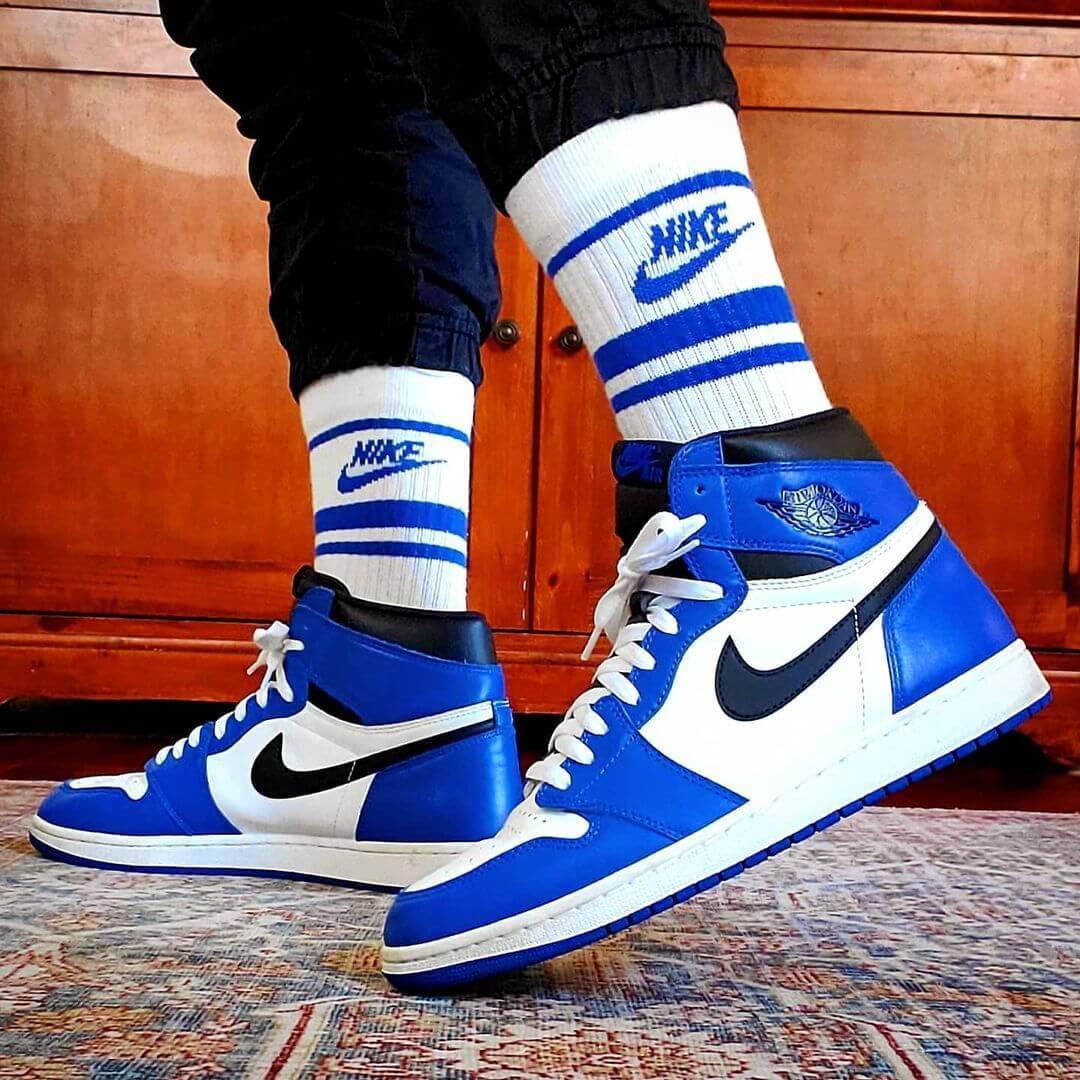 Custom Air Jordan 1 Game Royal Sneakers - sneakerhypesusa