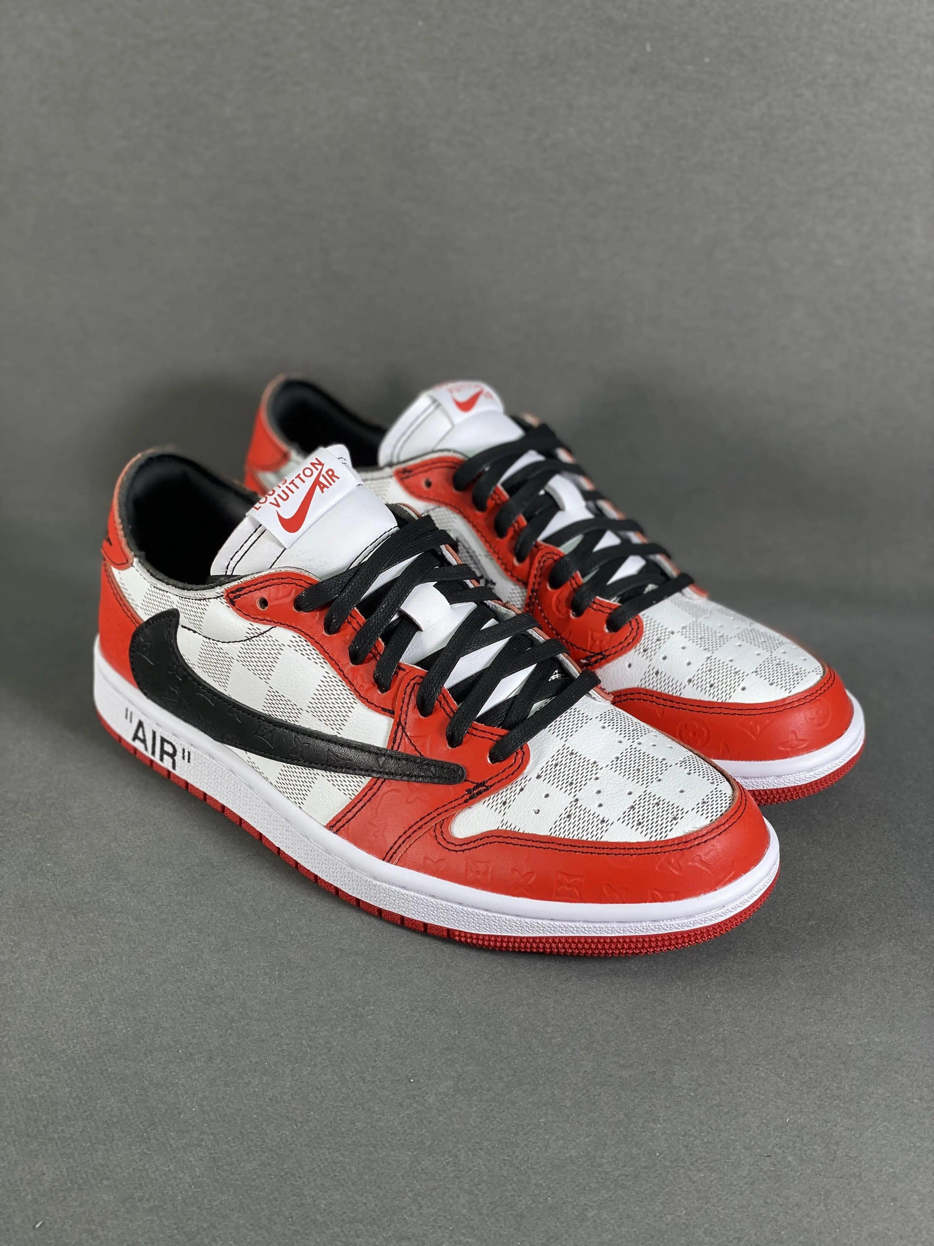 Custom Air Jordan 1 Low x Off-White x Travis Scott  DZ2403 006 - 1984brand