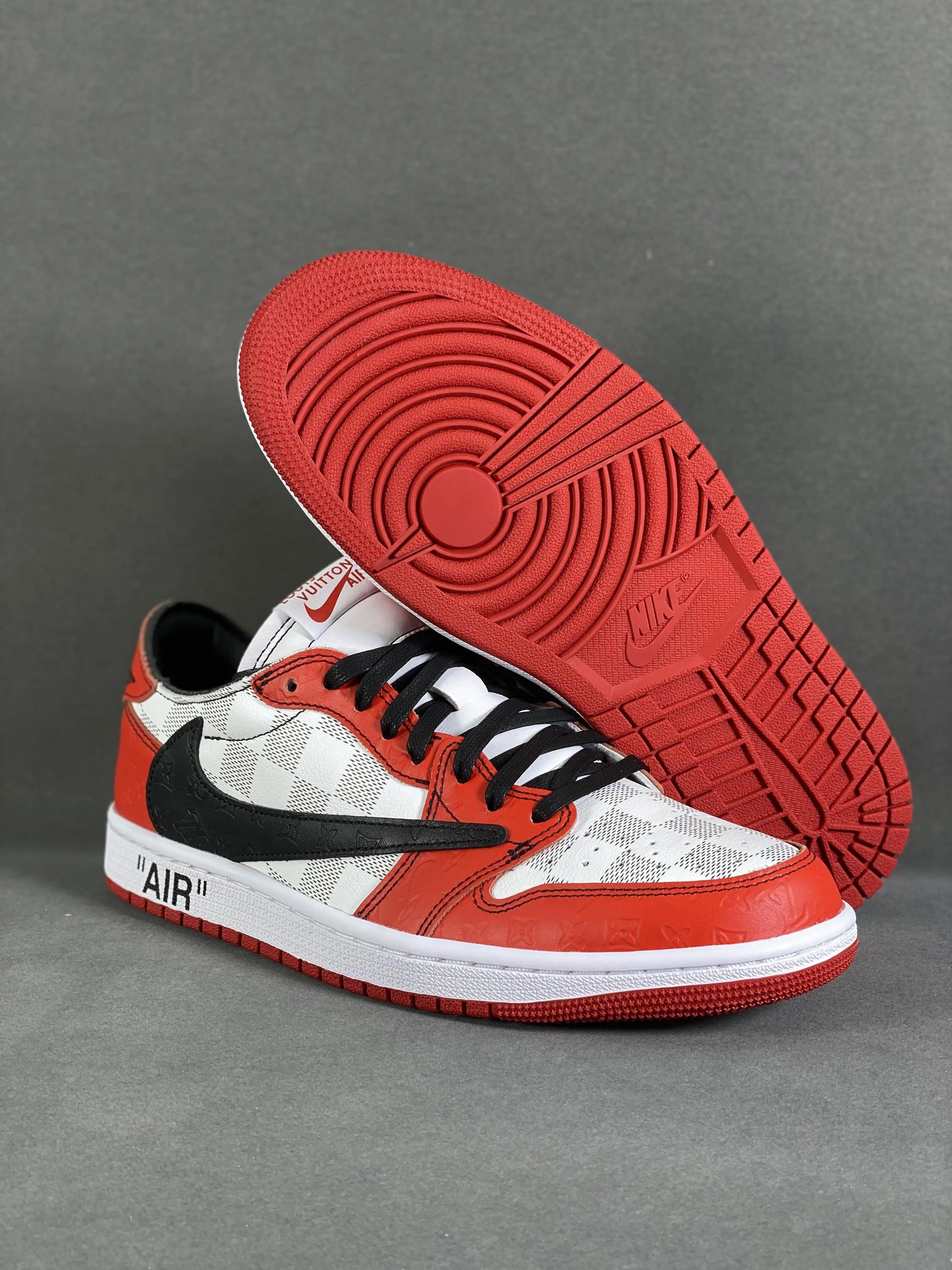 Custom Air Jordan 1 Low x Off-White x Travis Scott  DZ2403 006 - 1984brand