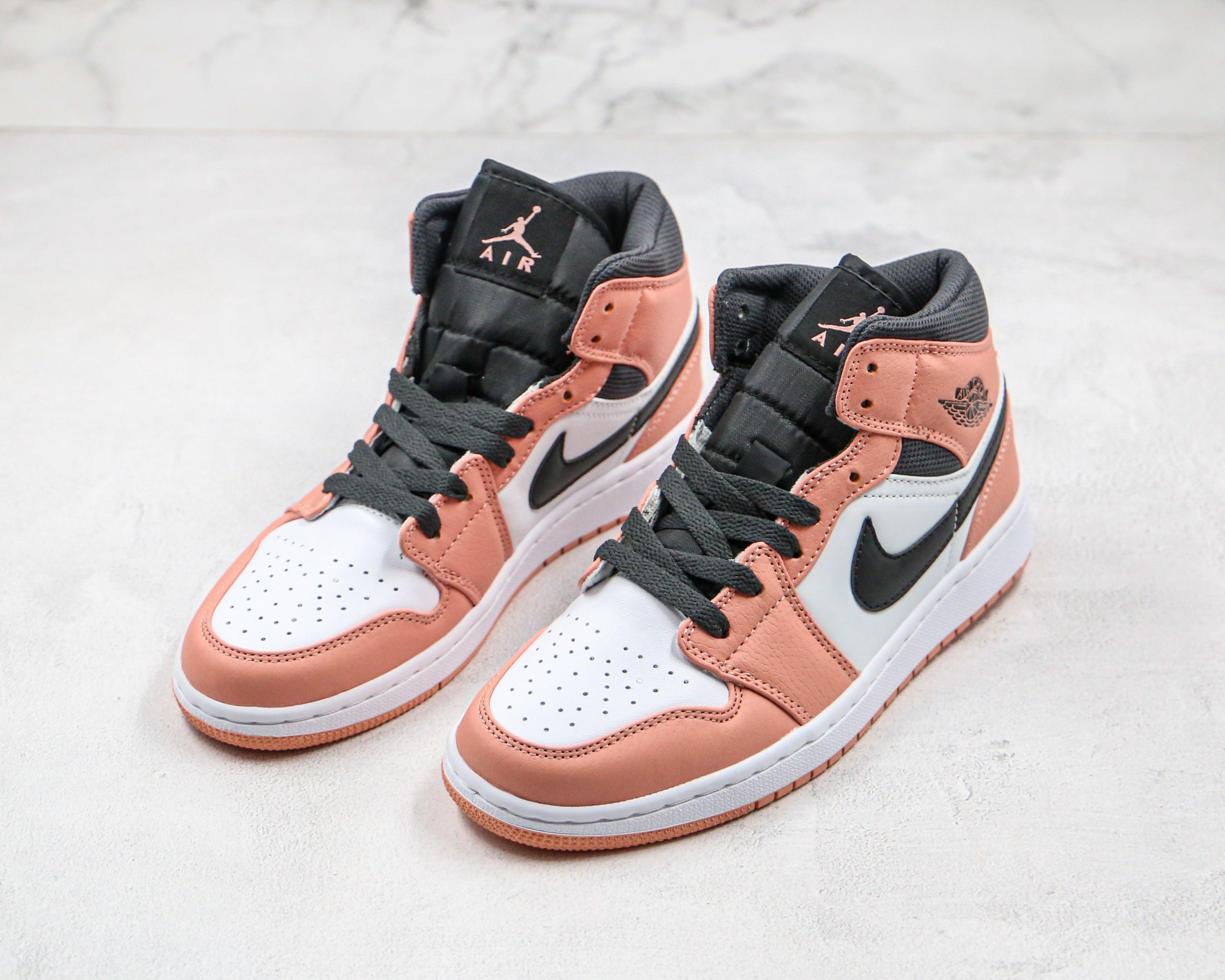 Custom Air Jordan 1 Mid Digital Pink Quartz High Q - sneakerhypesusa