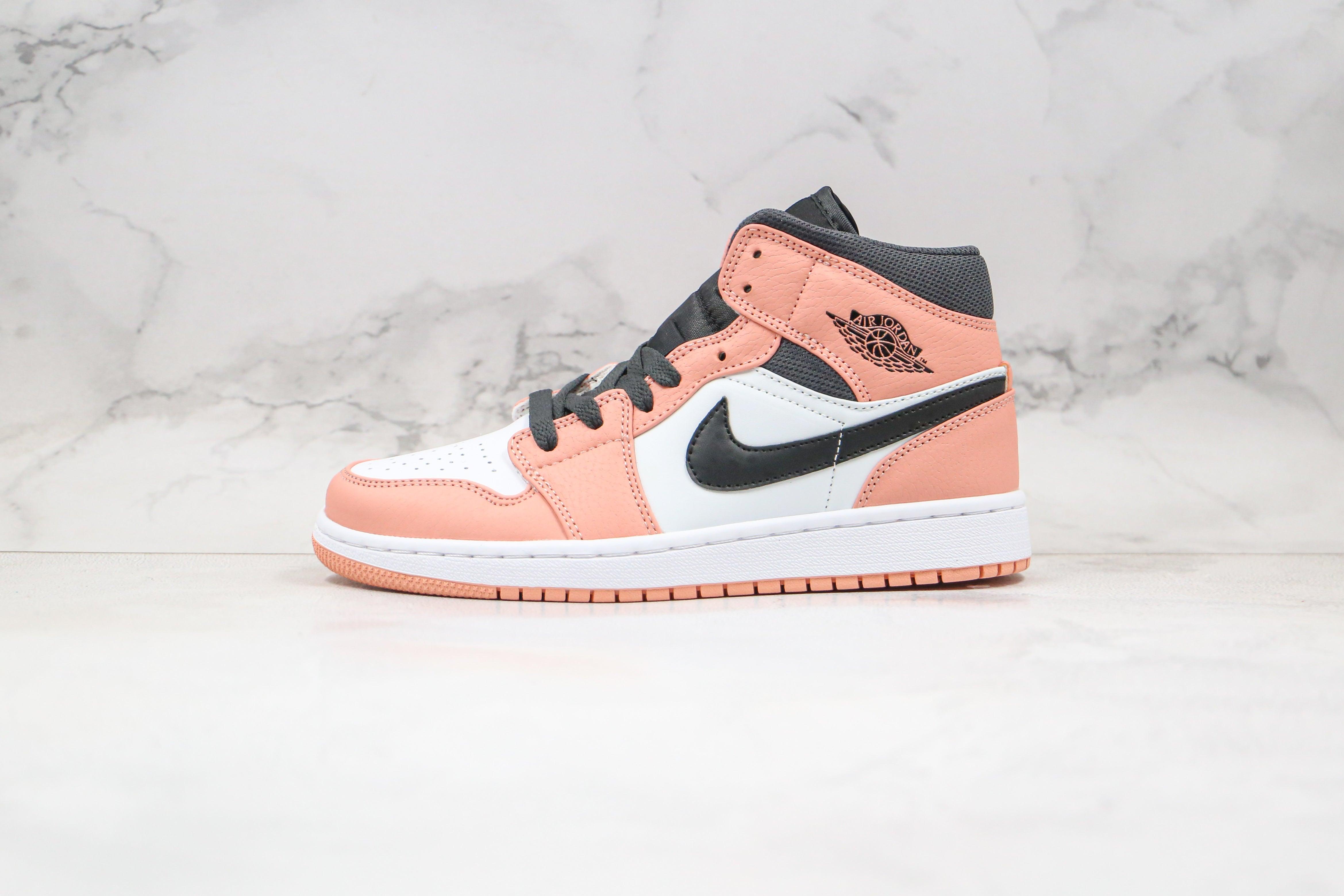 Custom Air Jordan 1 Mid Digital Pink Quartz High Q - sneakerhypesusa