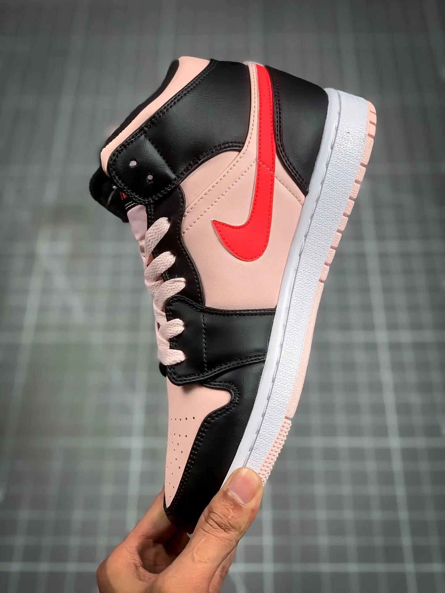 Custom Air Jordan 1 Mid Pink - sneakerhypesusa