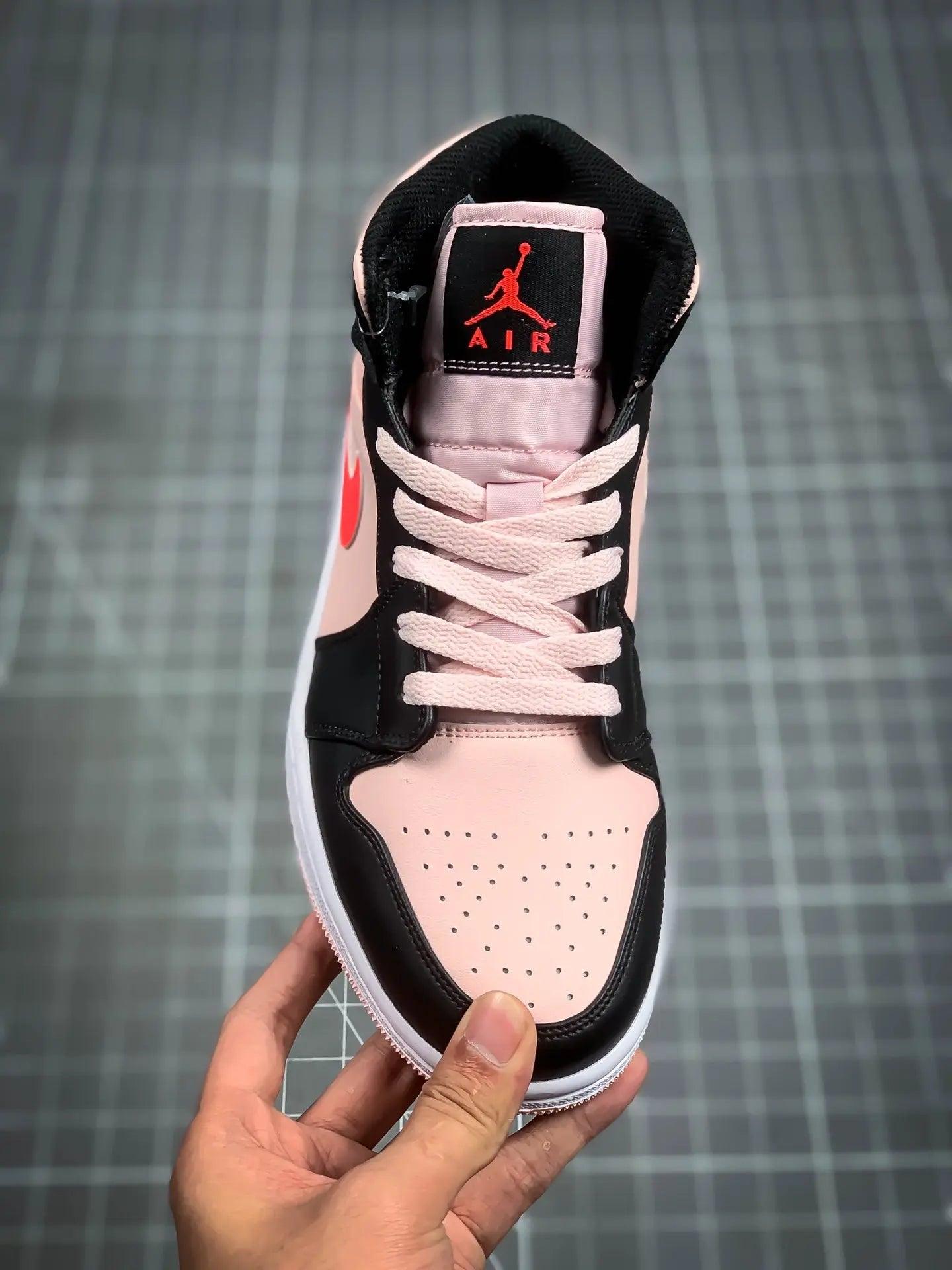 Custom Air Jordan 1 Mid Pink - sneakerhypesusa