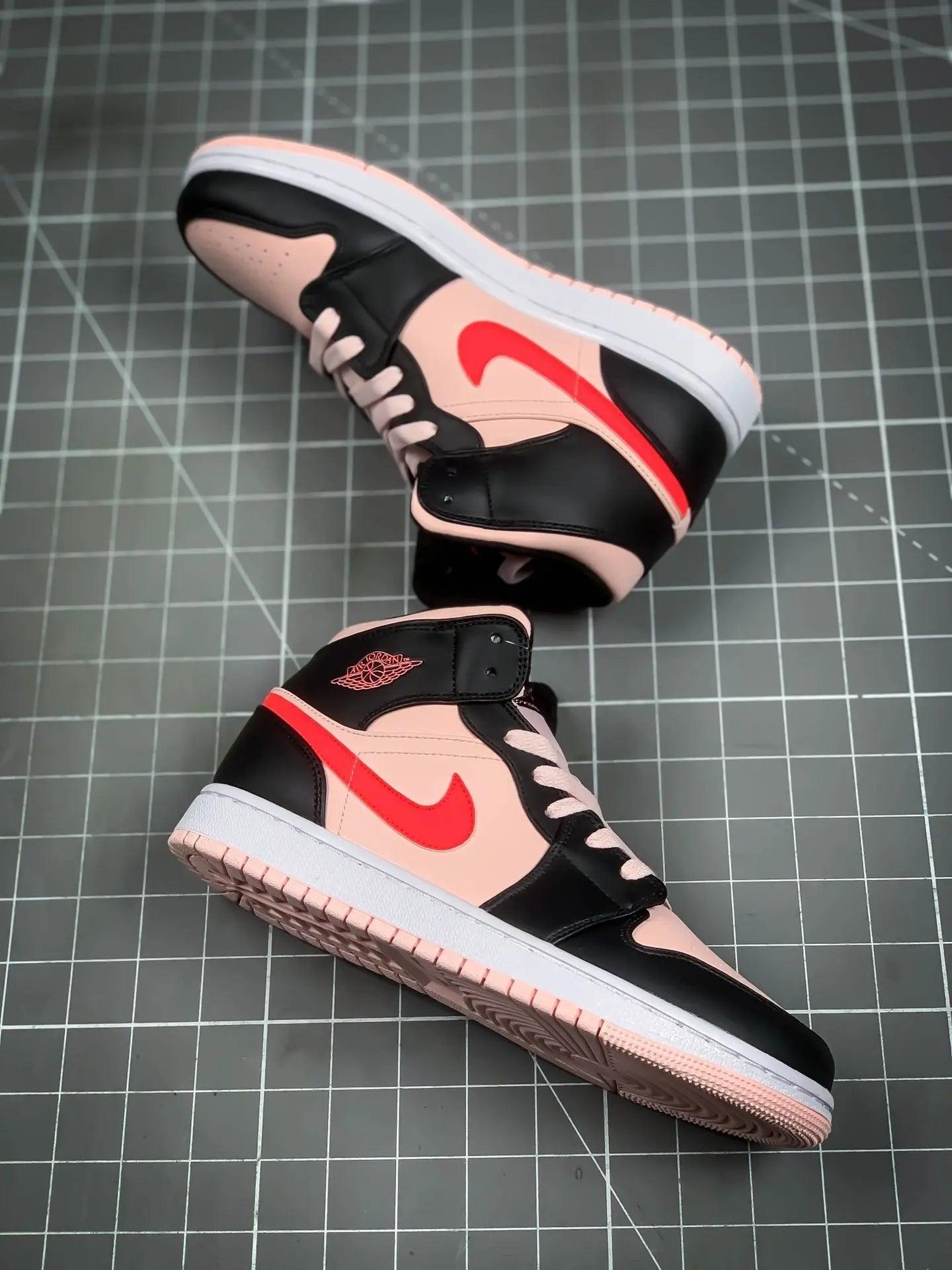 Custom Air Jordan 1 Mid Pink - sneakerhypesusa