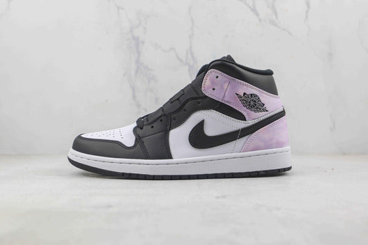 Custom Air Jordan 1 Mid White Tan Navy AJ1