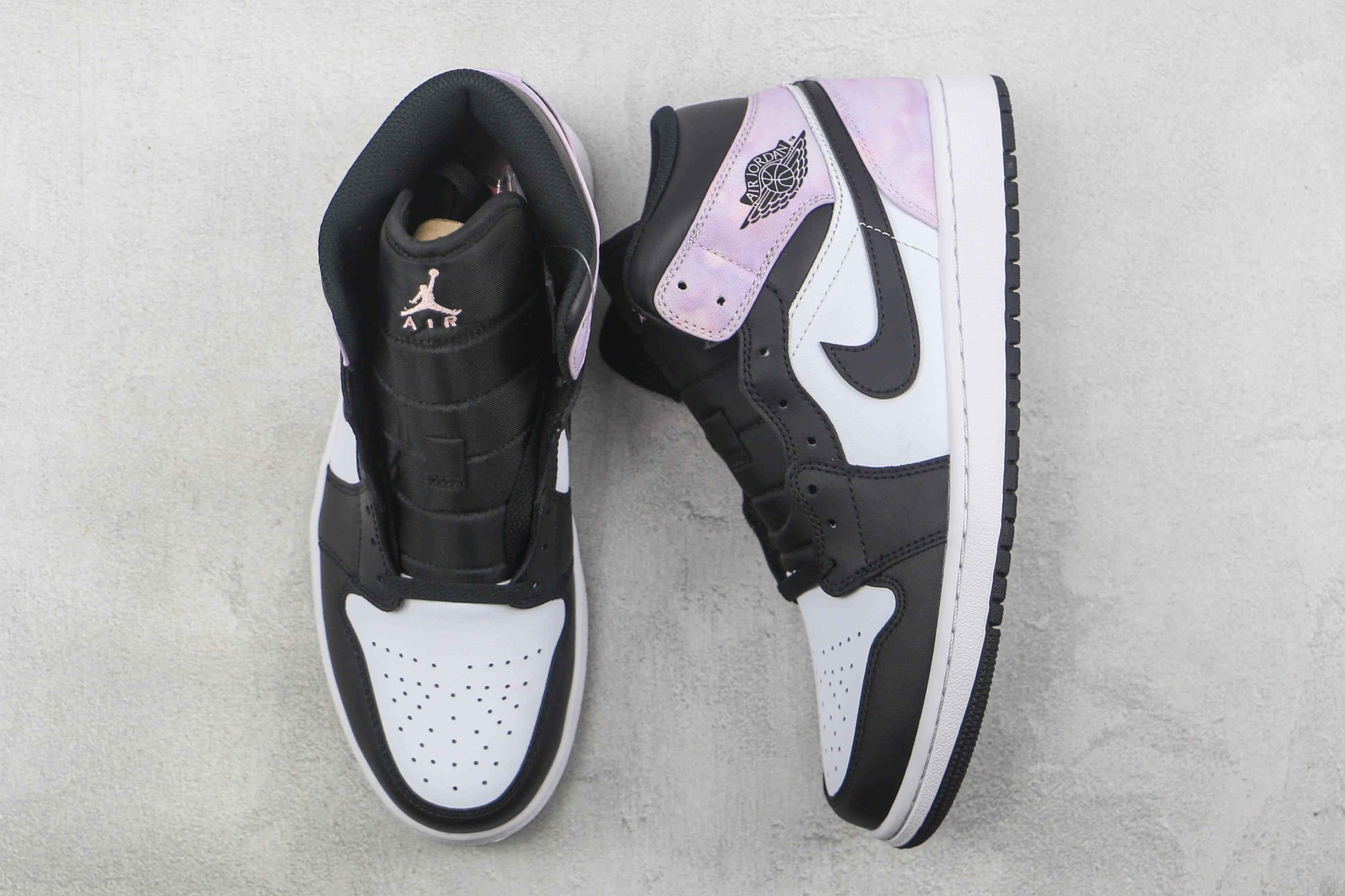 Custom Air Jordan 1 Mid White Tan Navy AJ1
